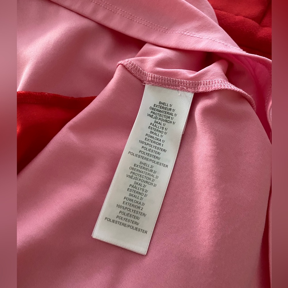 Adian Mattox Pleated Halter Midi Dress, pink and red, 0 - Picture 3 of 7